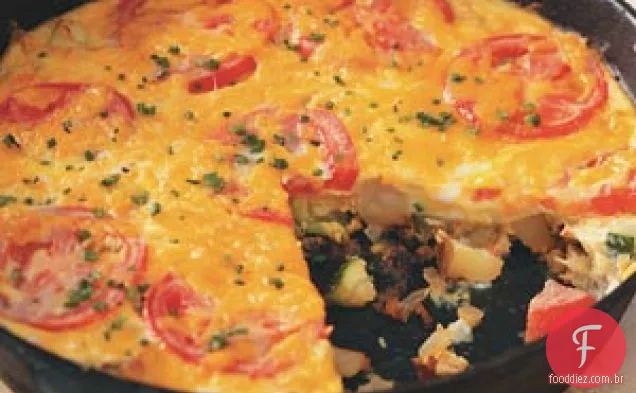 Fritada de Cheddar de Jardim