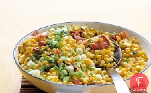 Milho Salteado, Bacon E Cebolinha