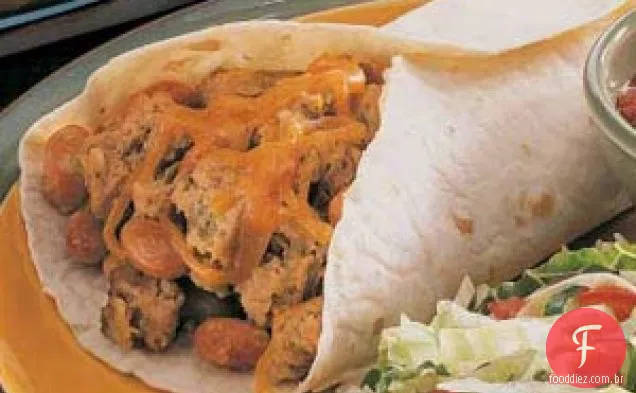 Burritos de bolo de carne