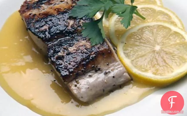 Mahi-Mahi com molho Laranja Beurre Blanc