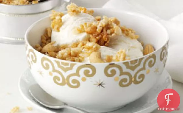 Crocante de coco e caju
