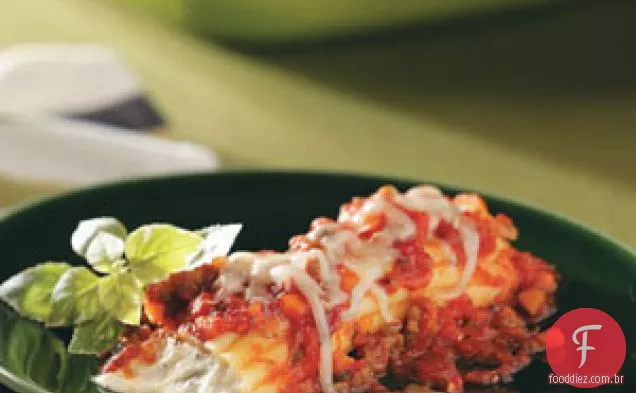 Manicotti com Salsicha Picante