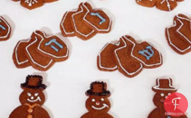 Projetos de biscoitos natalinos: flocos de neve, trios de piões e enfeites