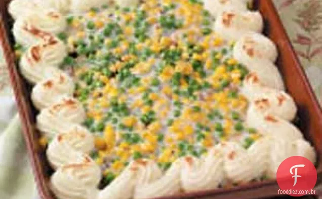 Torta De Carne Com Cobertura De Batata