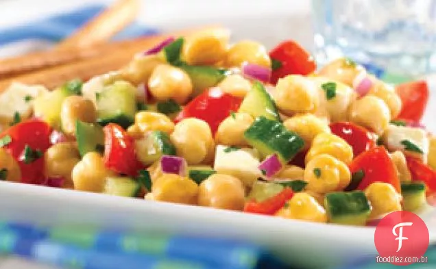 Salada Mediterrânea de Grão de Bico