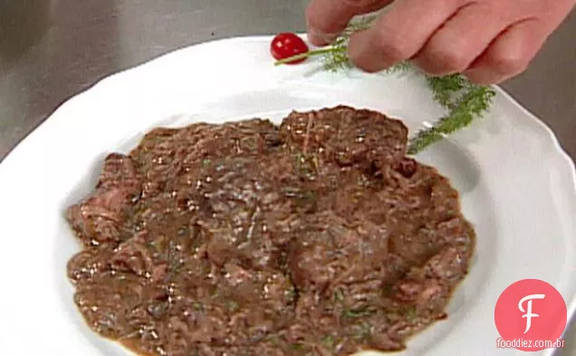 Carne de porco de Gaio Mazio, antiga da época de Giulio Cesare
