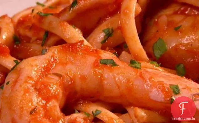 Massa de paixão com frutos do mar da Gina