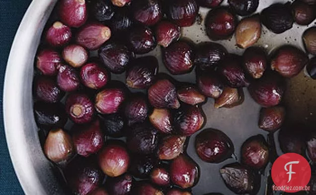 Cebolas Vermelhas Vitrificadas Da Pérola
