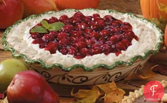Torta De Merengue De Cereja Com Cream Cheese
