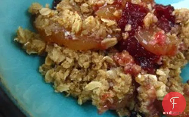 Caçarola de maçã com cranberry