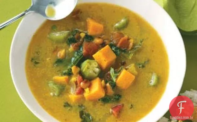 Sopa de Batata Caribenha