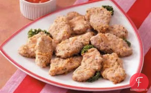 Tiras de lombo com queijo