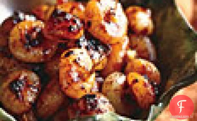 Cebolas de Bebê refogadas com suco de laranja e vinagre balsâmico