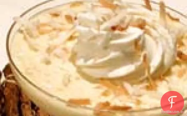 Pudim de Arroz Basmati com Coco Torrado
