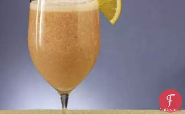 Sorvetes de laranja e morango