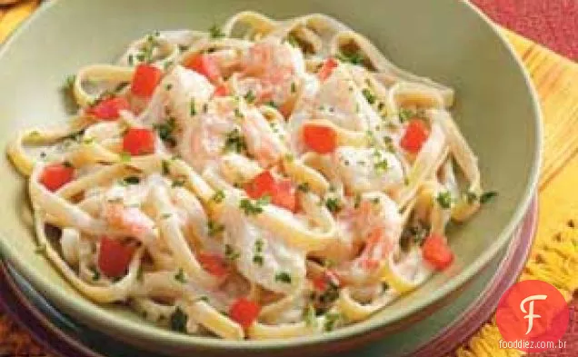 Fettuccine Alfredo de Frutos do Mar