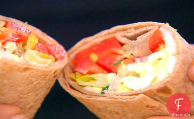 LOVE Wrap Sandwich (Alface, Cebola, Legumes, Salada de Ovo)