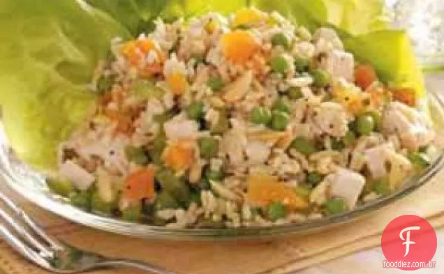 Salada de Arroz com Frango e Damasco