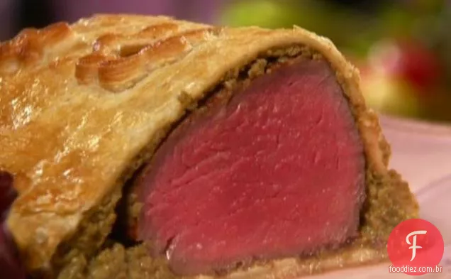 Bife Wellington com patê de ostras