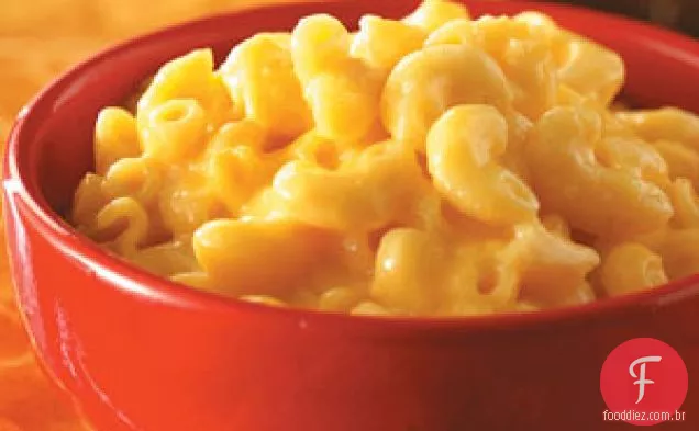 Macarrão com queijo cremoso