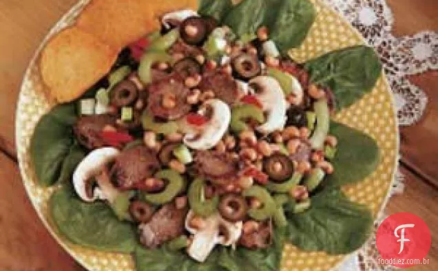 Salada de Porco e Espinafre