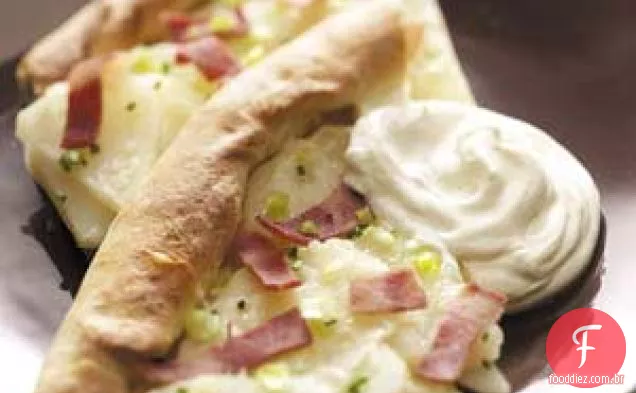 Pizza de batata assada