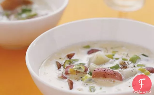 Sopa de cebolinha e batata