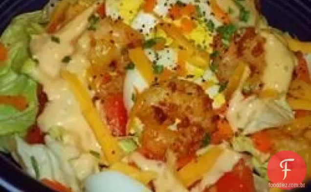 Salada Quente de Camarão