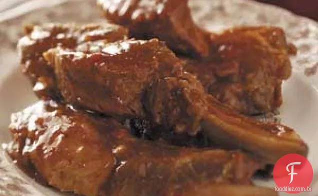 Costelas de porco saborosas