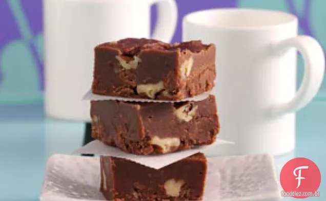 Fudge de três chocolates