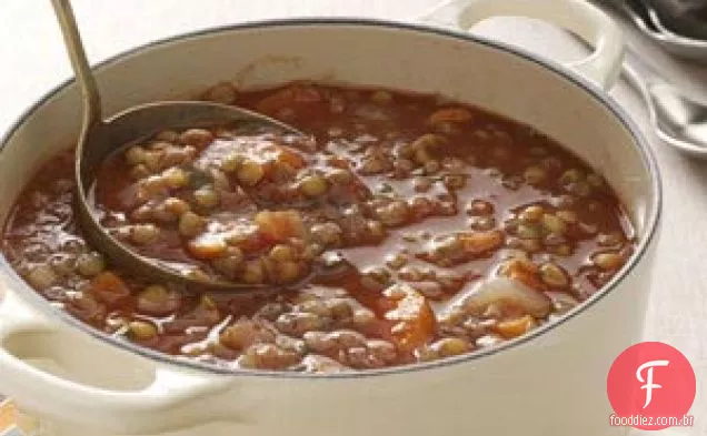 Sopa de Lentilha e Tomate