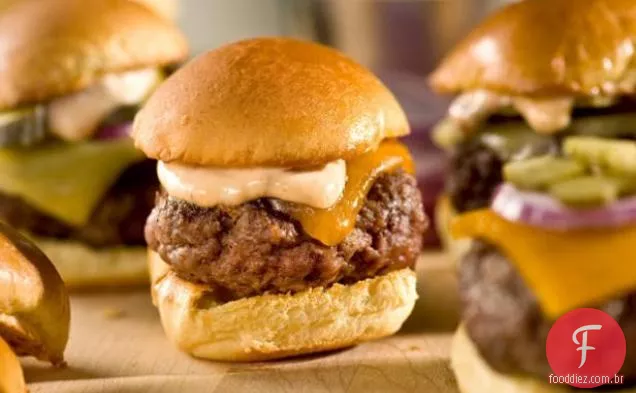 Sliders com Maionese Chipotle
