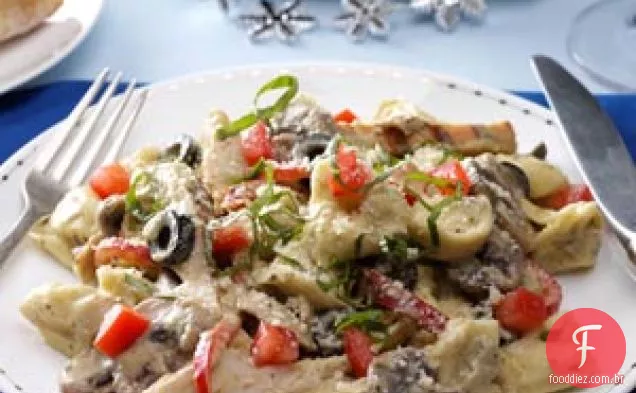 Tortellini Alfredo de Frango e Queijo