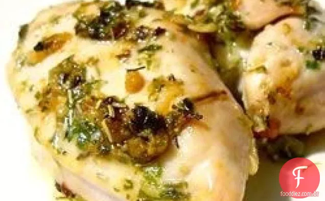 Frango Grelhado com Manteiga de Ervas