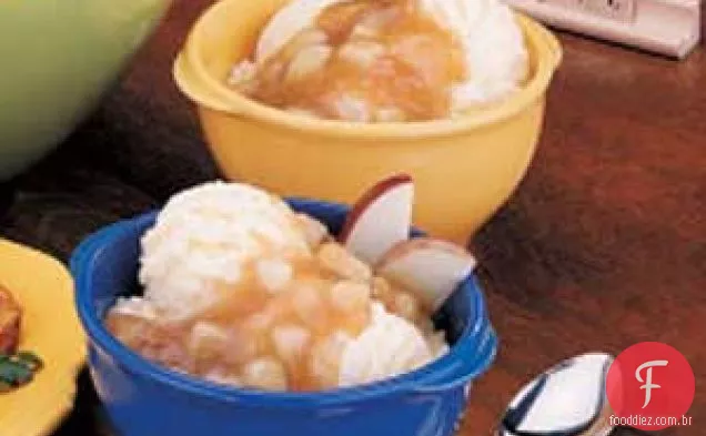 Sundaes de cidra de maçã