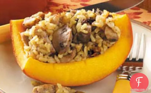 Abóboras Recheadas com Salsicha