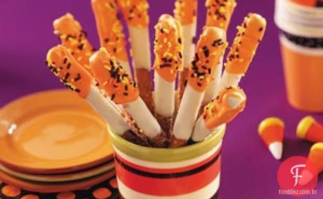 Guloseimas de pretzel de Halloween