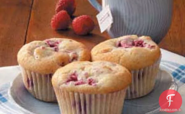 Muffins de Nozes e Framboesa