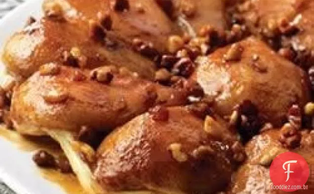 Tarte Tatin de Pêra e Nozes