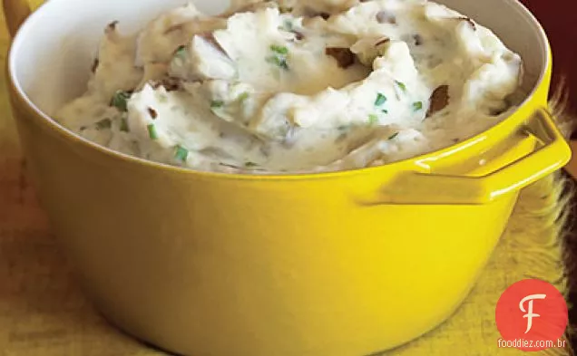 Purê De Batatas Com Cebola Verde