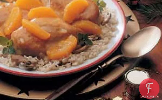 Frango com Cebola Laranja