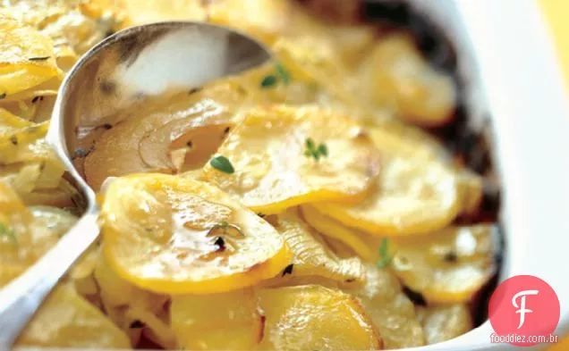 Maçã, Batata E Cebola Gratinada