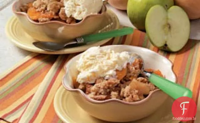 Crisp de maçã e abóbora