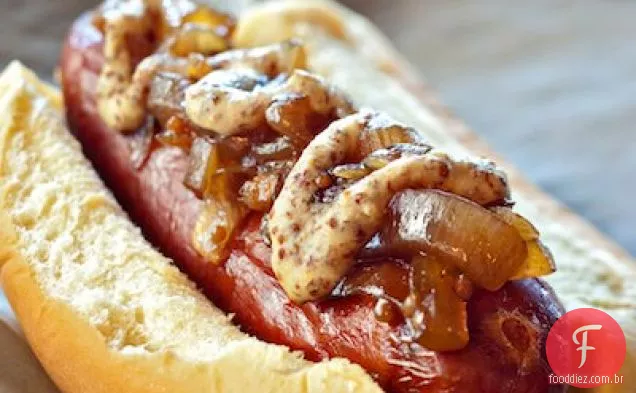 Pimenta Weenies Com Bacon Defumado & Vidalia Cebola Marmelada