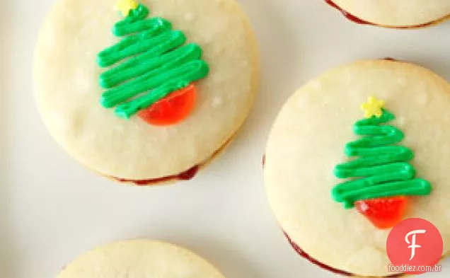 Biscoitos Sanduíche de Natal