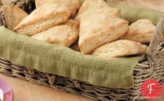 Scones de Laranja e Gengibre