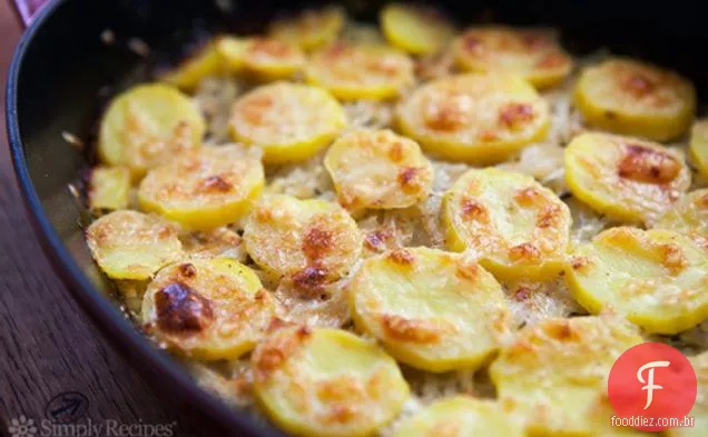 Cebola Batata Gratinado