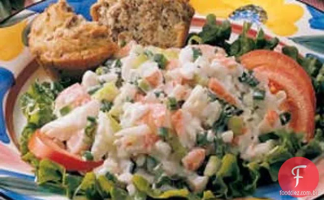 Salada de Caranguejo com Queijo Cottage