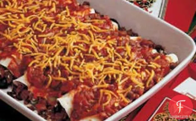 Enchiladas de carne com queijo