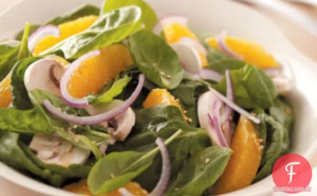 Salada de Espinafre com Laranja e Limão